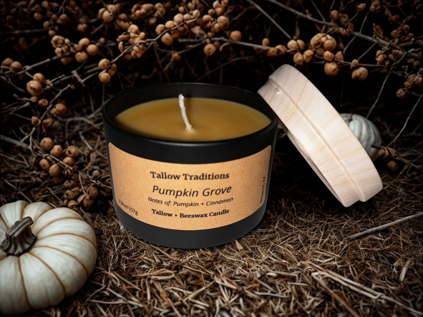 Tallow + Beeswax scented candles