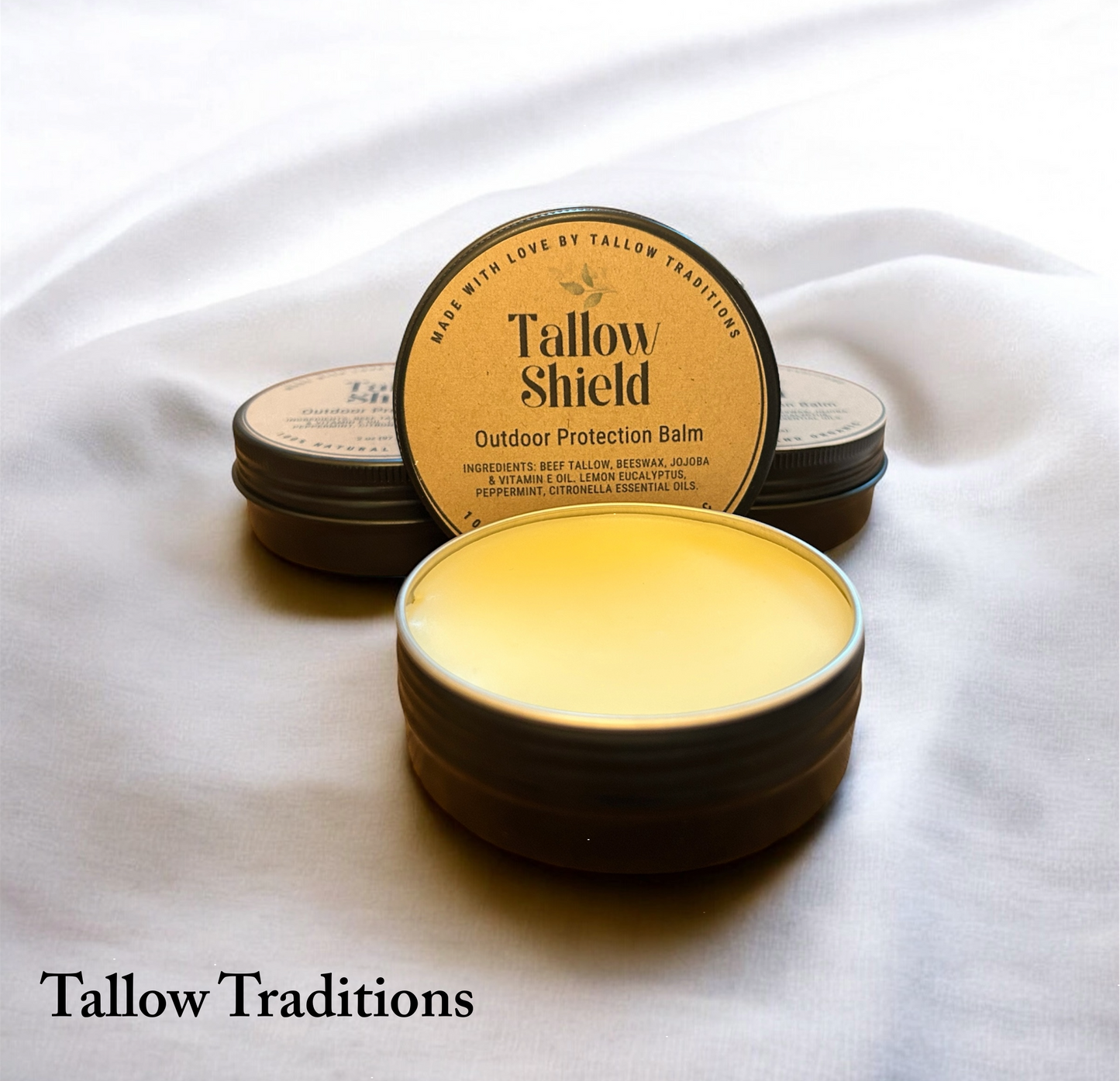 Tallow Shield, Outdoor Balm, Metal tin