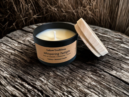 Tallow + Beeswax scented candles